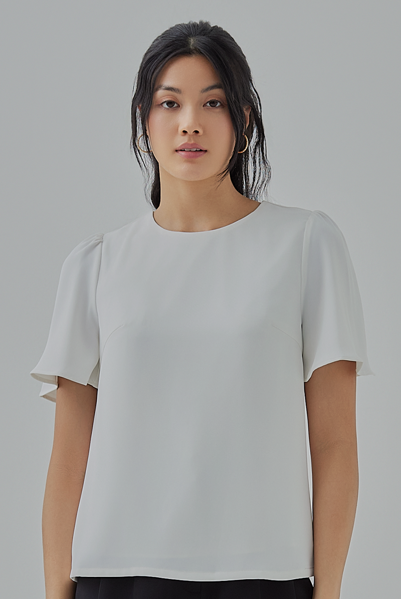 Miley Basic Blouse in White