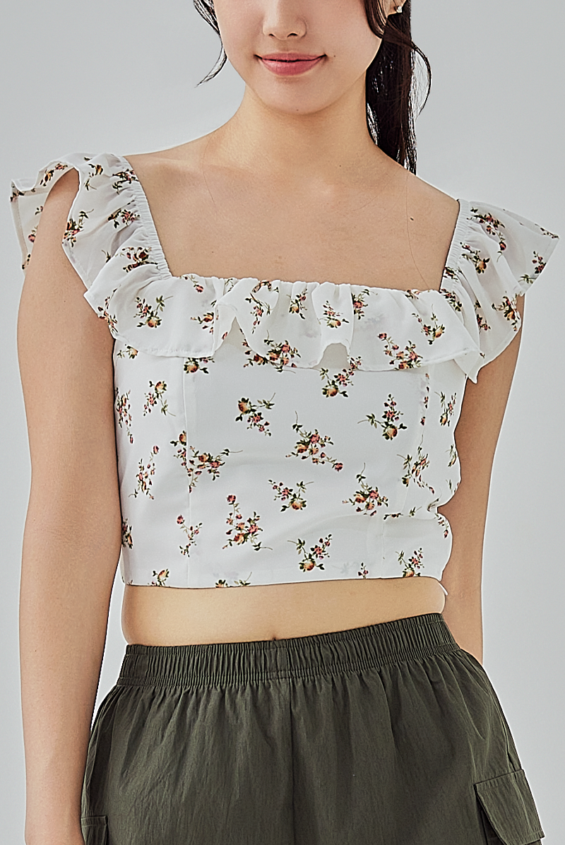 Chaya Ruffled Floral Top