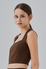 [B1F1] Kaeli Queen Anne Neck Top