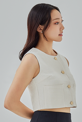 Remy Textured Button-Up Top