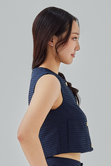Remy Textured Button-Up Top