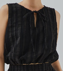 Melda Textured Blouson Top