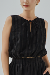 Melda Textured Blouson Top