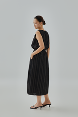 Melda Textured Blouson Top