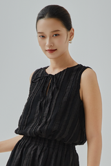 Melda Textured Blouson Top