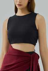 Geraldine Open Back Tie Top