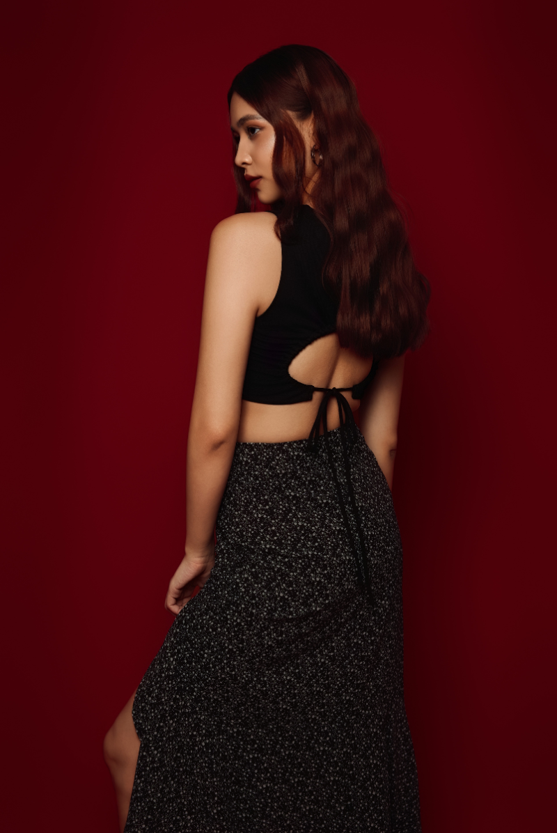 Geraldine Open Back Tie Top