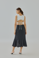 Geraldine Open Back Tie Top