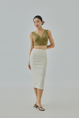 Dania Gathered Bustier Top
