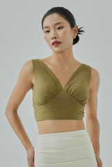 Dania Gathered Bustier Top