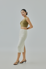Dania Gathered Bustier Top