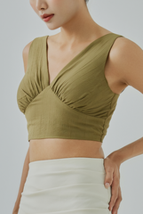 Dania Gathered Bustier Top