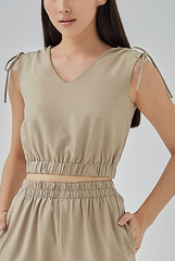 Emerson Shoulder Drawstring Top