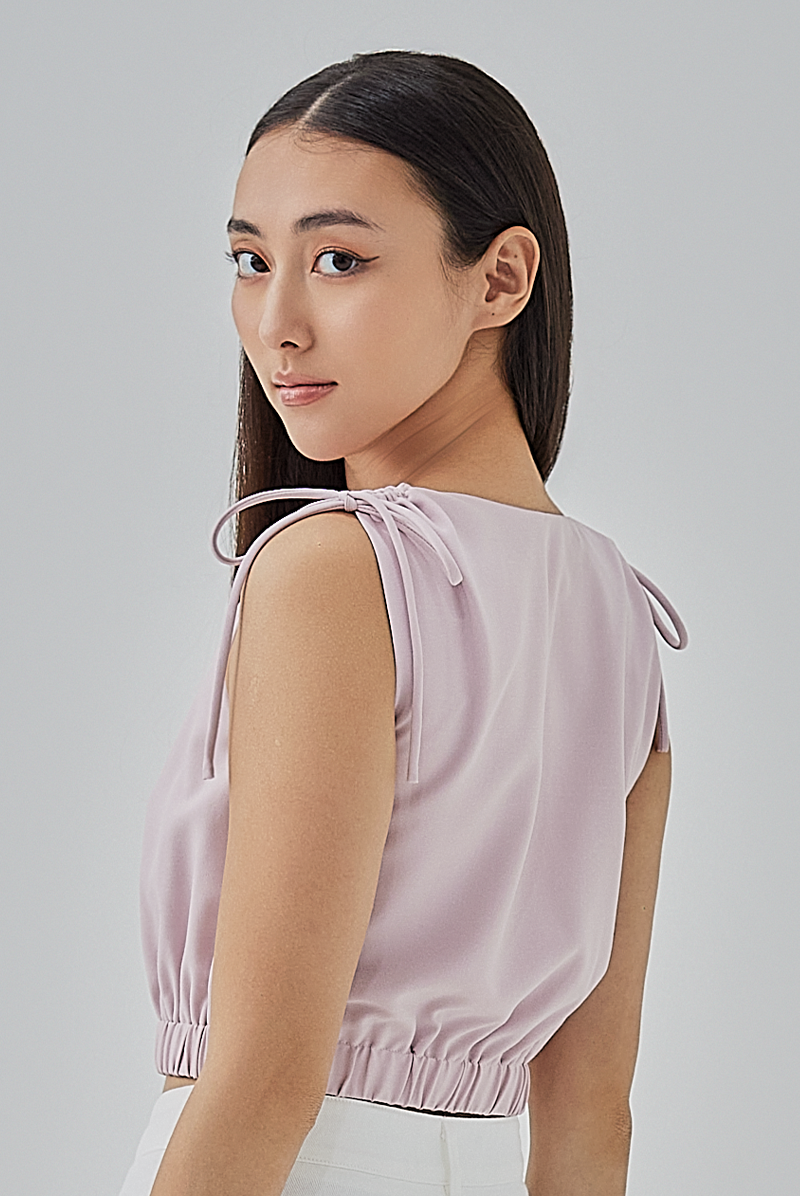 Emerson Shoulder Drawstring Top