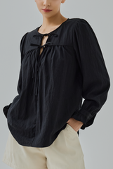 Darcy Front Tie Blouse
