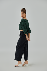 Caryn Textured Blouson Top