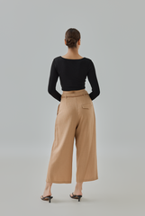 Maya Reversible Ribbed Long Sleeve Crop Top