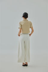 Marlow Front Twist Button-Up Top