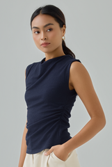 Diane Ribbed Knit Tunic Top
