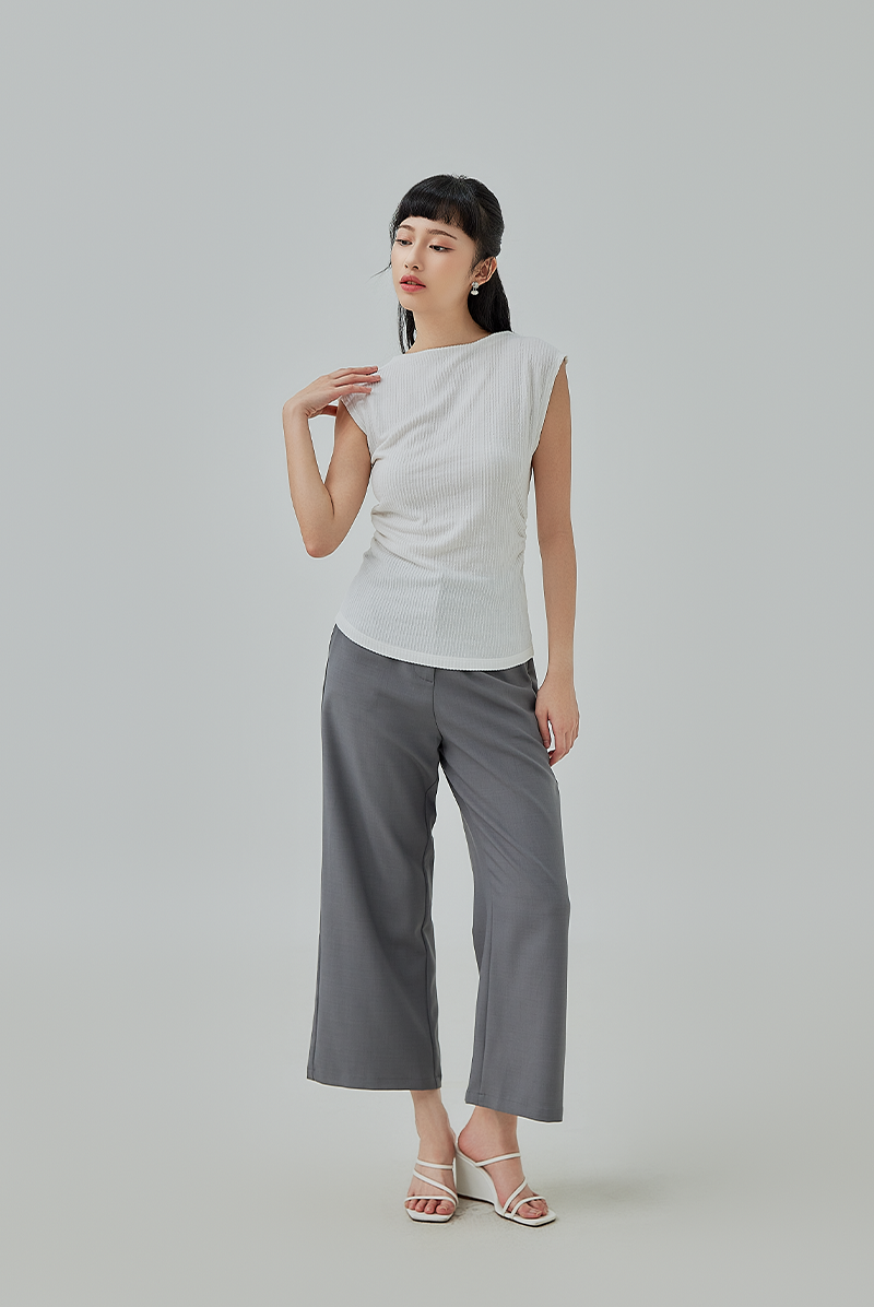 Diane Ribbed Knit Tunic Top
