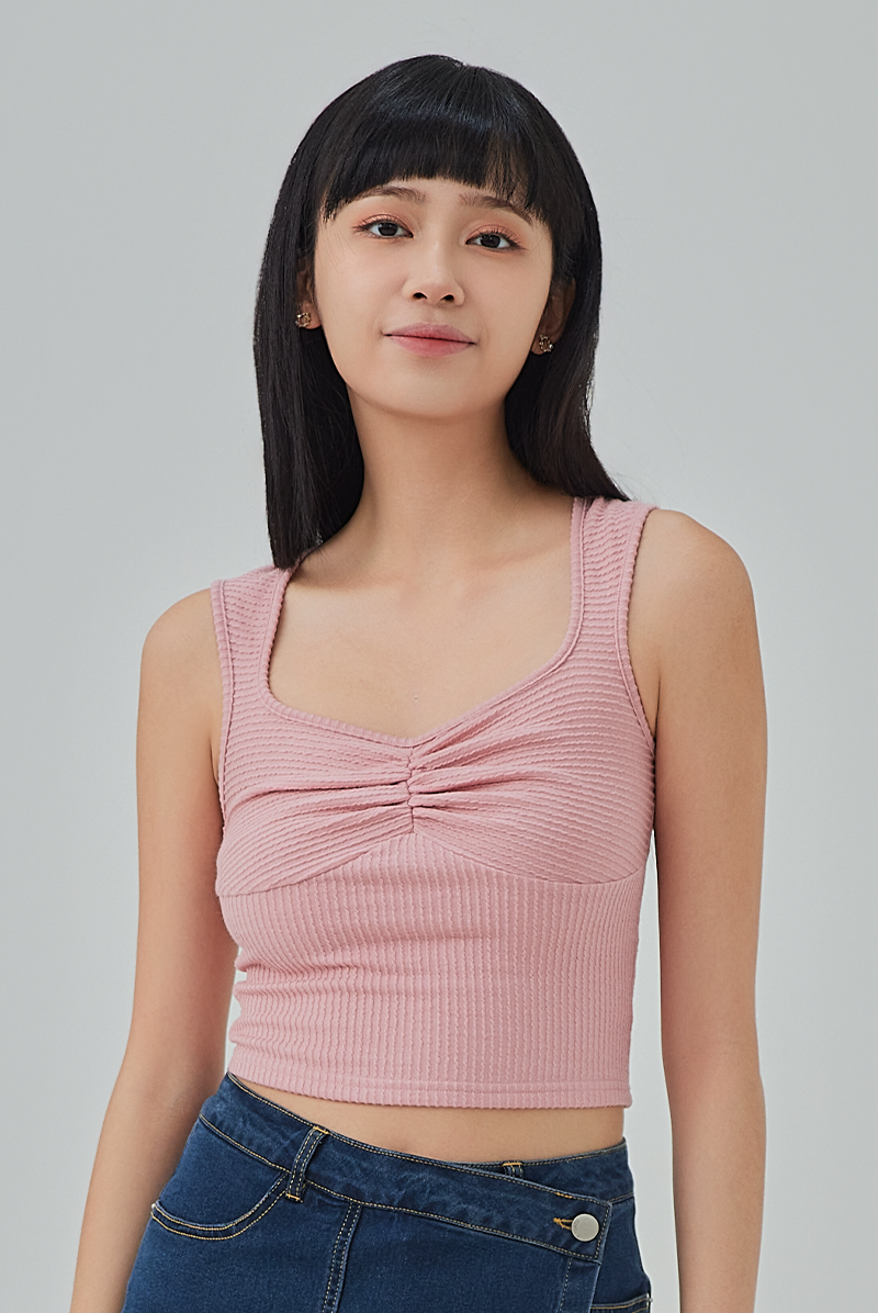 Josephine Ruched Crop Top
