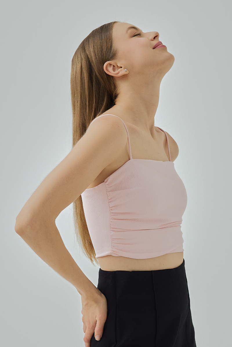 Samantha Side Ruched Padded Top