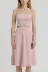 Samantha Side Ruched Padded Top