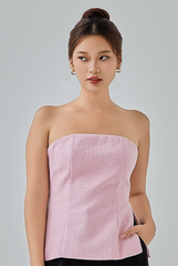 Avani Tweed Tube Top