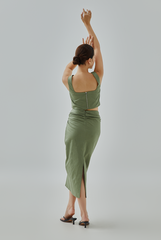 Hyera Queen Anne Neckline Top