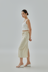 Hyera Queen Anne Neckline Top