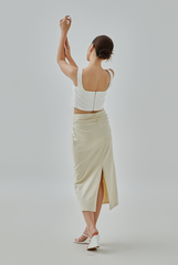 Hyera Queen Anne Neckline Top