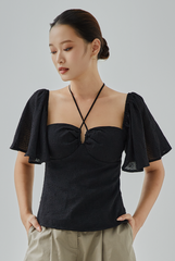 Azalea Butterfly Sleeves Top