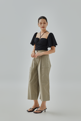 Azalea Butterfly Sleeves Top