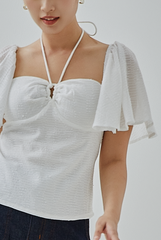 Azalea Butterfly Sleeves Top