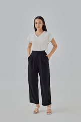 Meara Short Kimono Sleeves Top in White