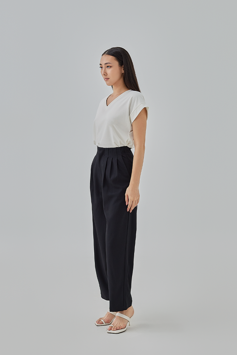 Meara Short Kimono Sleeves Top in White