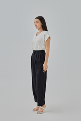 Meara Short Kimono Sleeves Top in White