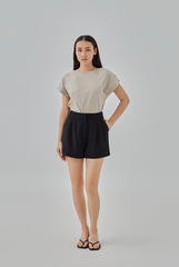 Lauren Short Kimono Sleeves T-Shirt in Taupe