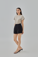 Lauren Short Kimono Sleeves T-Shirt in Taupe