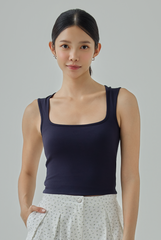 Lila Square Neck Tank Top