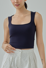 Lila Square Neck Tank Top