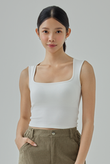 Lila Square Neck Tank Top