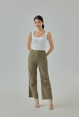 Lila Square Neck Tank Top