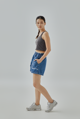 Ezra Smudge Washed Crop Tank Top