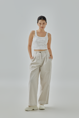 Ezra Smudge Washed Crop Tank Top