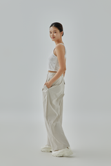 Ezra Smudge Washed Crop Tank Top