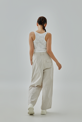 Ezra Smudge Washed Crop Tank Top