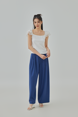 Julianna Eyelet Cap Sleeve Top