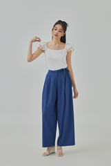 Julianna Eyelet Cap Sleeve Top
