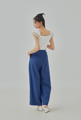 Julianna Eyelet Cap Sleeve Top